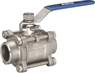 Picture of SS 316 BUTT WELD 3-Piece Full Port BALL VALVE 1000